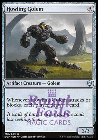 Howling Golem 2x FOIL DOM MTG Dominaria Uncommon MINT artifact