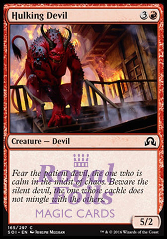 Hulking Devil 4x FOIL SOI MTG Shadows Over Innistrad Common MINT red