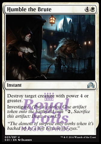 Humble the Brute 2x FOIL SOI MTG Shadows Over Innistrad Uncommon MINT white