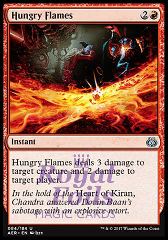 **2x FOIL Hungry Flames** AER MTG Aether Revolt Uncommon MINT red