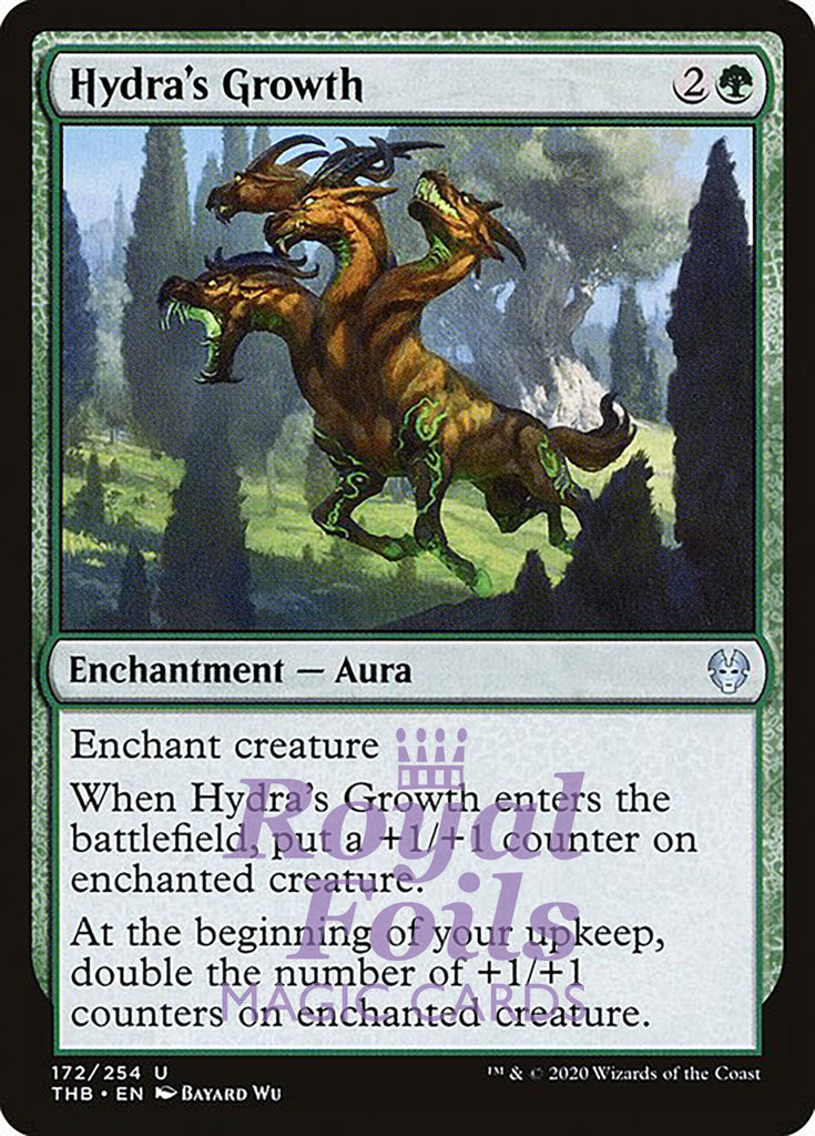**1x FOIL Hydra's Growth** THB MTG Theros Beyond Death Uncommon MINT green