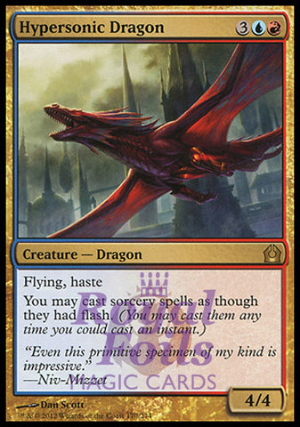 **2x FOIL Hypersonic Dragon** RTR MTG Return to Ravnica Rare MINT blue red