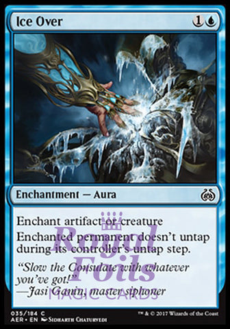 Ice Over 4x FOIL AER MTG Aether Revolt Common MINT blue