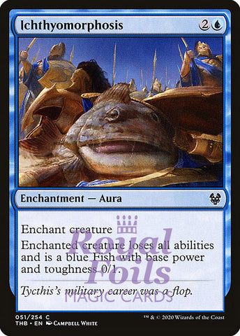 Ichthyomorphosis 4x FOIL THB MTG Theros Beyond Death Common MINT blue