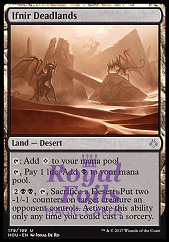 Ifnir Deadlands 1x FOIL HOU MTG Hour of Devastation Uncommon MINT land black