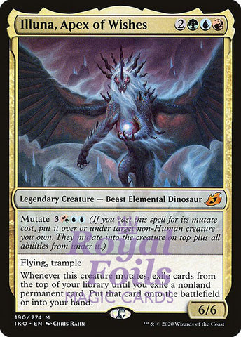 Illuna, Apex of Wishes 1x FOIL IKO MTG Ikoria Mythic MINT green blue red