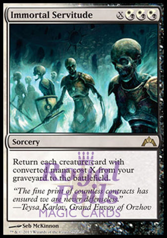Immortal Servitude 1x FOIL GTC MTG Gatecrash Rare MINT white black