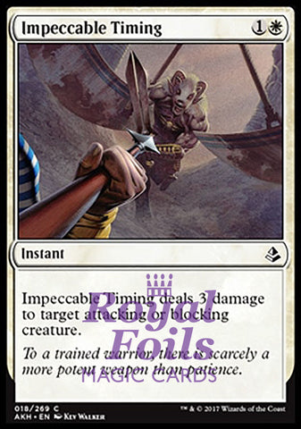 Impeccable Timing 4x FOIL AKH MTG Amonkhet Common MINT white