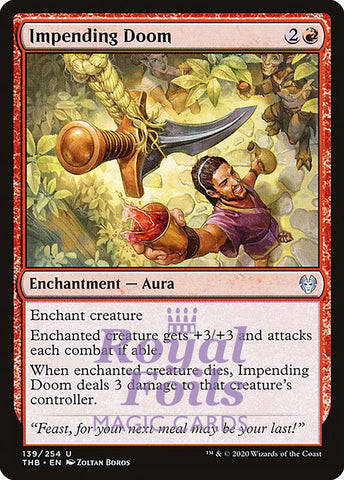 Impending Doom 4x FOIL THB MTG Theros Beyond Death Uncommon MINT red