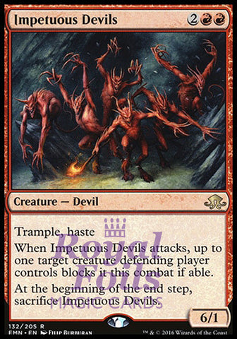 Impetuous Devils 2x FOIL EMN MTG Eldritch Moon Rare MINT red