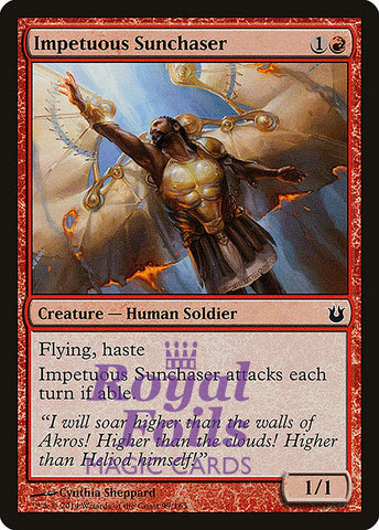 **4x FOIL Impetuous Sunchaser** BNG MTG Born of the Gods Common MINT red