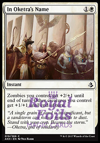 In Oketra's Name 4x FOIL AKH MTG Amonkhet Common MINT white