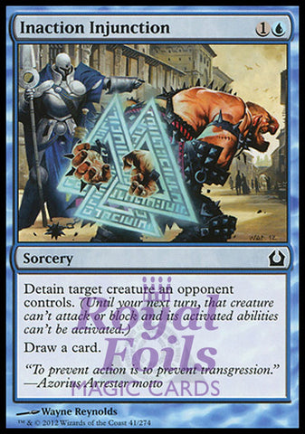 Inaction Injunction 4x FOIL RTR MTG Return to Ravnica Common MINT blue