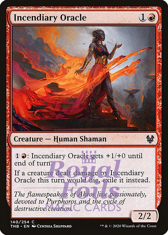 Incendiary Oracle 4x FOIL THB MTG Theros Beyond Death Common MINT red