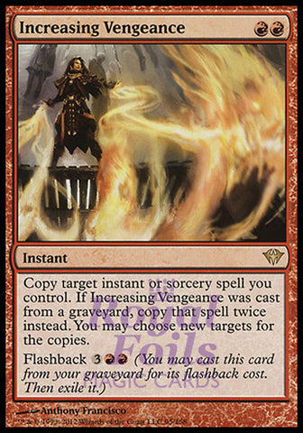 Increasing Vengeance 1x FOIL DKA MTG Dark Ascension Rare NM red instant