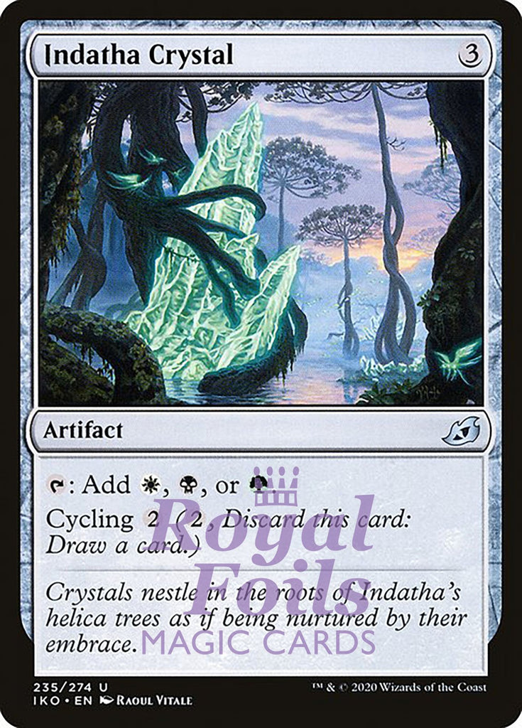 Indatha Crystal 4x FOIL IKO MTG Ikoria Uncommon MINT white black green artifact