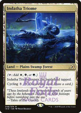 Indatha Triome 1x FOIL IKO MTG Ikoria Rare MINT white black green