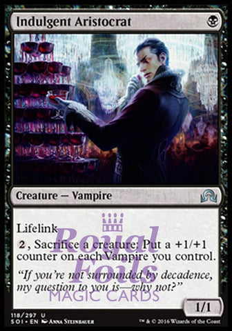 Indulgent Aristocrat 1x FOIL SOI MTG Shadows Over Innistrad Uncommon MINT black