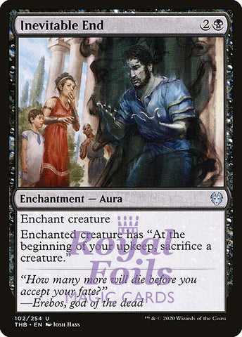 Inevitable End 4x FOIL THB MTG Theros Beyond Death Uncommon MINT black