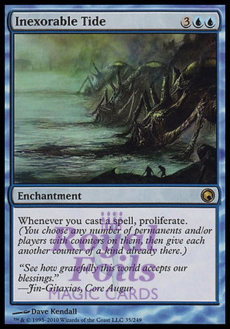 Inexorable Tide 1x FOIL SOM MTG Scars of Mirrodin Rare MINT blue