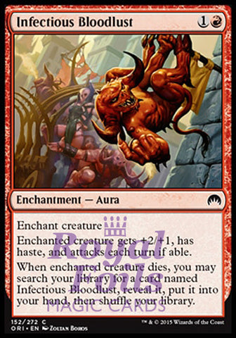 Infectious Bloodlust 4x FOIL ORI MTG Magic Origins Common MINT red