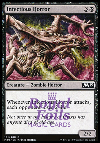 Infectious Horror 4x FOIL M19 MTG Core Set 2019 Common MINT black
