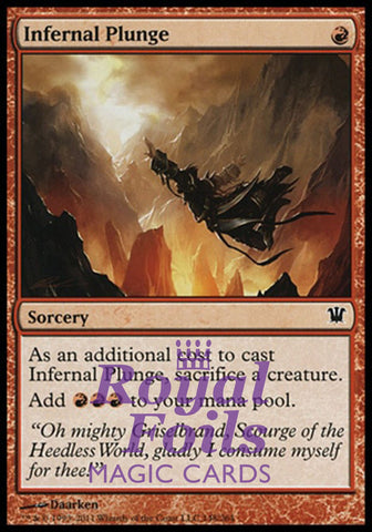 Infernal Plunge 1x FOIL ISD MTG Innistrad Common MINT red