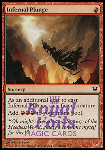 **1x FOIL Infernal Plunge** ISD MTG Innistrad Common MINT red