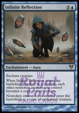 Infinite Reflection 2x FOIL AVR MTG Avacyn Restored Rare 1 MINT 1 NM blue