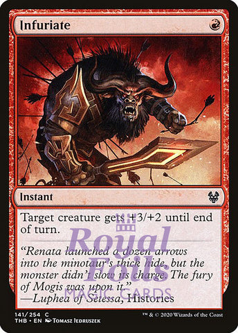 Infuriate 4x FOIL THB MTG Theros Beyond Death Common MINT red