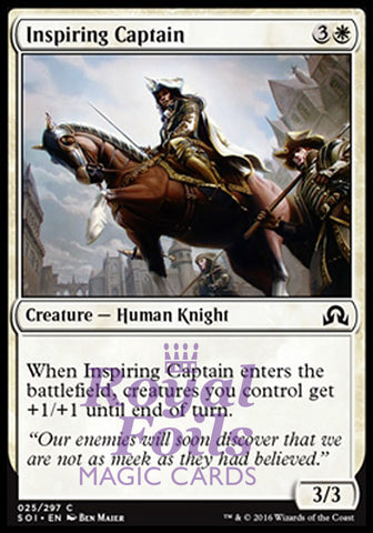 Inspiring Captain 4x FOIL SOI MTG Shadows Over Innistrad Common MINT white