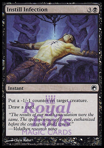 Instill Infection 4x FOIL SOM MTG Scars of Mirrodin Common MINT black