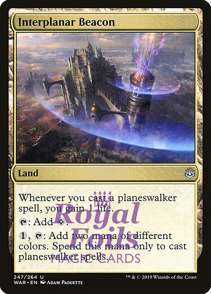 Interplanar Beacon 1x FOIL WAR MTG War of the Spark Uncommon MINT land