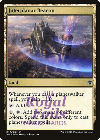 Interplanar Beacon 1x FOIL WAR MTG War of the Spark Uncommon MINT land