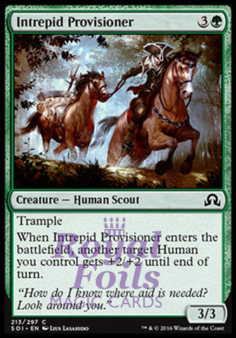 **4x FOIL Intrepid Provisioner** SOI MTG Shadows Over Innistrad Common MINT green