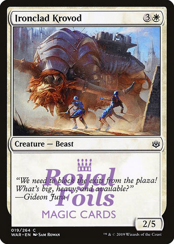 Ironclad Krovod 3x FOIL WAR MTG War of the Spark Common MINT white