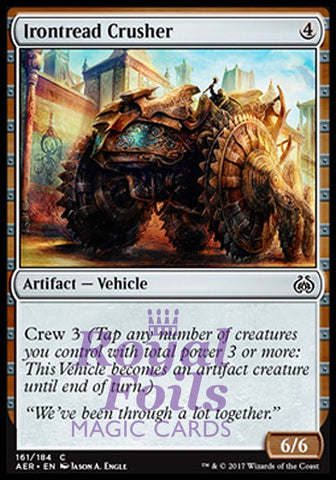 Irontread Crusher 4x FOIL AER MTG Aether Revolt Common MINT artifact