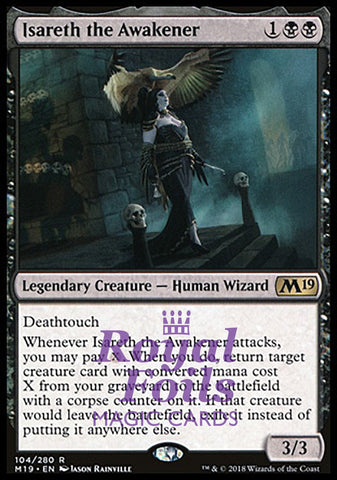 **1x FOIL Isareth the Awakener** M19 MTG Core Set 2019 Rare MINT black