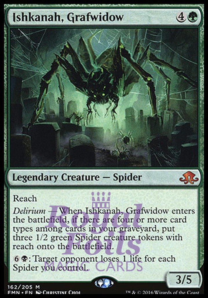 Ishkanah Grafwidow 1x FOIL EMN MTG Eldritch Moon Mythic MINT green
