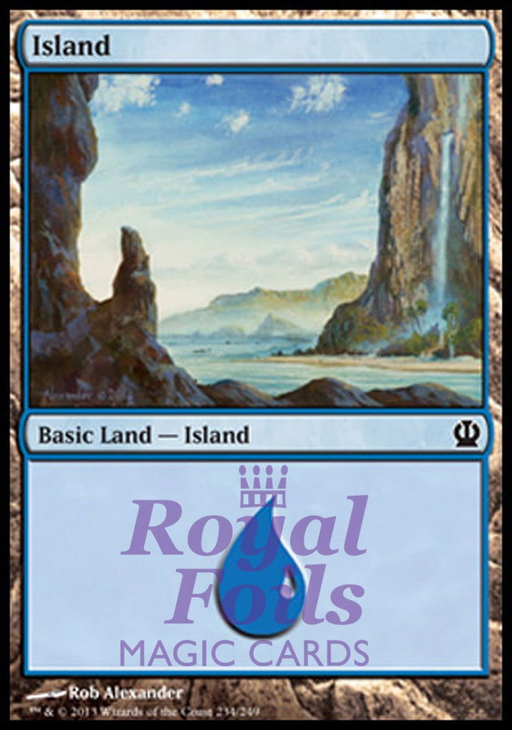 Island #234 2x FOIL THS MTG Theros Basic Land MINT blue