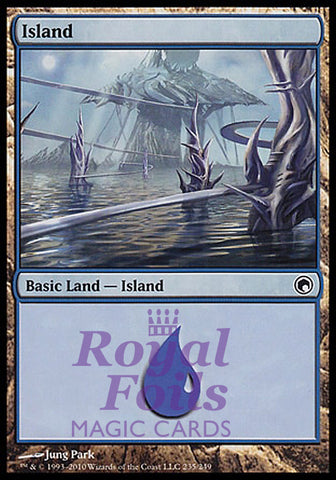 Island #235 1x FOIL SOM MTG Scars of Mirrodin Basic Land MINT blue