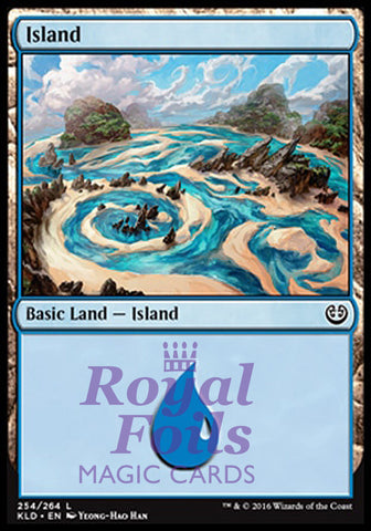 Island #254 2x FOIL KLD MTG Kaladesh Basic Land MINT blue