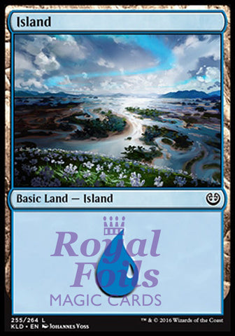 **2x FOIL Island #255** KLD MTG Kaladesh Basic Land MINT blue