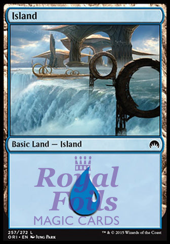 Island #259 4x FOIL ORI MTG Magic Origins Basic Land MINT blue