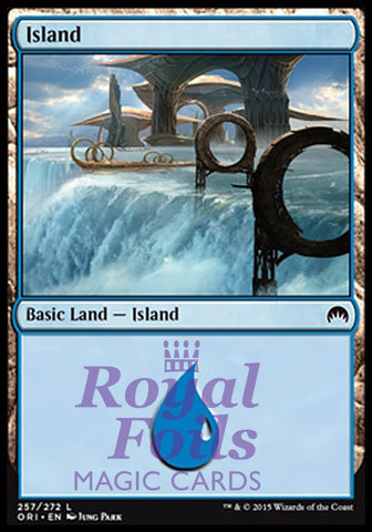 **4x FOIL Island #259** ORI MTG Magic Origins Basic Land MINT blue