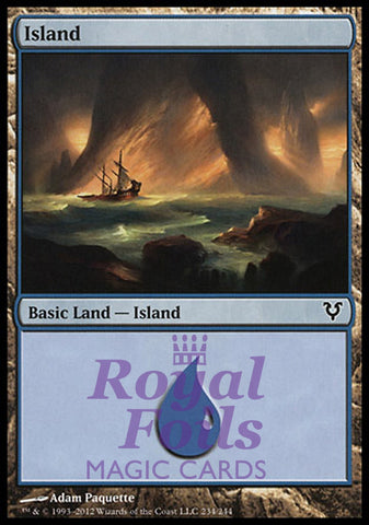Island #234 1x FOIL AVR MTG Avacyn Restored Basic VF Landblue