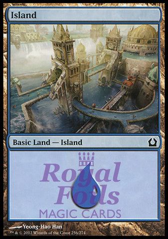 Island #256 2x FOIL RTR MTG Return to Ravnica Basic Land MINT blue