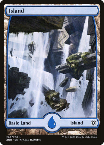 Island #269 Full Art 2x FOIL ZNR MTG Zendikar Rising Basic Land MINT blue