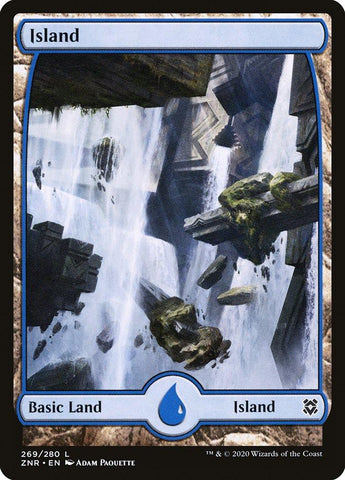 **2x FOIL Island #269 Full Art** ZNR MTG Zendikar Rising Basic Land MINT blue