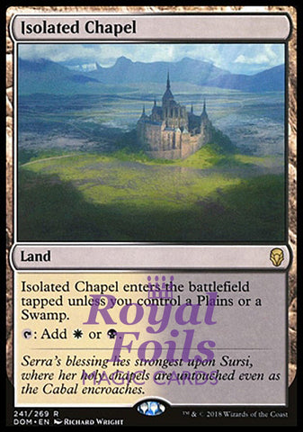 Isolated Chapel 1x FOIL DOM MTG Dominaria Rare MINT  white black land
